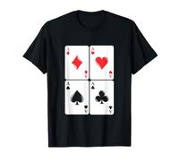 Juego de Cartas Ases Gambling Poker Cuatro de una Clase Camiseta