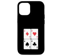 Juego de Cartas Ases Gambling Poker Cuatro de una Clase Carcasa para iPhone 12/12 Pro