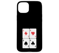 Juego de Cartas Ases Gambling Poker Cuatro de una Clase Carcasa para iPhone 15 Plus