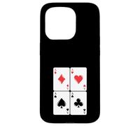 Juego de Cartas Ases Gambling Poker Cuatro de una Clase Carcasa para iPhone 15 Pro