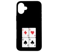 Juego de Cartas Ases Gambling Poker Cuatro de una Clase Carcasa para iPhone 16 Plus