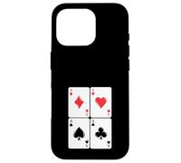 Juego de Cartas Ases Gambling Poker Cuatro de una Clase Carcasa para iPhone 16 Pro