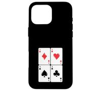 Juego de Cartas Ases Gambling Poker Cuatro de una Clase Carcasa para iPhone 16 Pro MAX