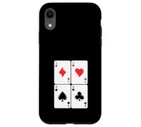 Juego de Cartas Ases Gambling Poker Cuatro de una Clase Carcasa para iPhone XR