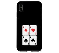 Juego de Cartas Ases Gambling Poker Cuatro de una Clase Carcasa para iPhone XS MAX
