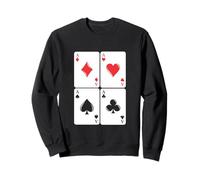 Juego de Cartas Ases Gambling Poker Cuatro de una Clase Sudadera