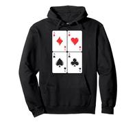 Juego de Cartas Ases Gambling Poker Cuatro de una Clase Sudadera con Capucha