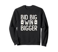 Juego de Cartas Bid Big Win Bigger Funny Pitch para un Jugador de Lanzamiento Sudadera