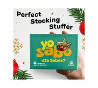 Juego de cartas bilingüe para toda la familia: divertidos desafíos, curiosidades y diversión para aprender español.