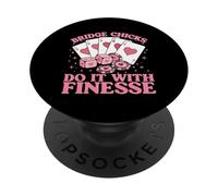 Juego de Cartas Bridge Funny Bridge Player Humor Broma PopSockets PopGrip Adhesivo
