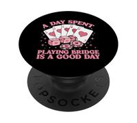 Juego de Cartas Bridge Funny Bridge Player Humor Broma PopSockets PopGrip Adhesivo
