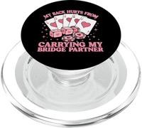 Juego de Cartas Bridge Funny Bridge Player Humor Broma PopSockets PopGrip para MagSafe