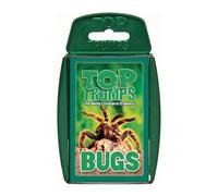 Juego de cartas cl sico Top Trumps Bugs: aprende datos sobre la tar ntula peluda viuda negra, la mantis religiosa y la mariquita en este paquete