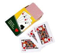 Juego de cartas compacto: baraja de en miniatura de 1,5 x 2,09 pulgadas, tarjetas de papel estrechas de 0,74 pulgadas, juego completo de 52 cartas | Diversión de mesa amigable para viajes para