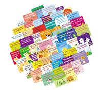 Juego de cartas con preguntas para niños, juego de 60 piezas, cartas para y noche, para crecimiento, aula, estilo de vida, rutina, educación, hogar, escuela y