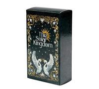 Juego de cartas de 78 cartas de tarot Solar Kingdom, cartas de adivinación estilo oráculo para reflexión y orientación, juego de cartas ilustradas para lecturas, juego y colección para principiantes y