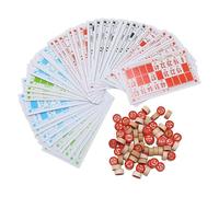 Juego De Cartas De Bingo Juguetes De Madera Vintage Divertidos