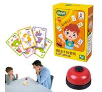 Juego de Cartas de Conteo Con Campana Divertida Reutilizable
