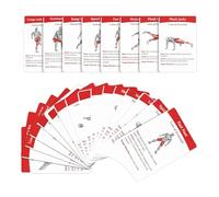 Juego de cartas de ejercicio | Manual de fitness portátil de alta definición,Guía de estiramiento para fitness, para hombres, principiantes, avanzados, en casa, gimnasio, actividades al aire