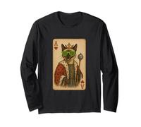 Juego de cartas de gato siamés Ace Hearts Cool Playing Card King Queen Manga Larga