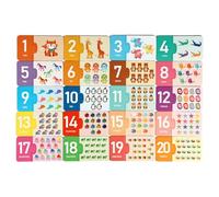 Juego de cartas de partido, alfabeto learning set for Kids Play Educational Play, Parent-Child Interactive Early Development Toy for Children de 1,5 a 6 años, Home Travel Entertainment