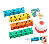 Juego de cartas de partido, Spelling Toy for, Bloques de , Interactive Letter Matching Game, Children's Educational Blocks, Blocks de alfabetos preescolares, Learning Alphabet Puzzle