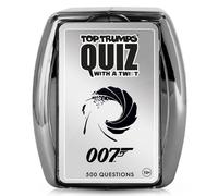 Juego de cartas de preguntas y respuestas sobre James Bond de Top Trumps