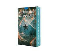 Juego de cartas de tarot, carta de tarot de oracle, mazos de tarot secretos azules, tarot de juego familiar, tarot versión inglesa, juego de adivinación, juego completo de cartas de tarot, mazo de