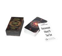 Juego de cartas de tarot Cartas de oráculo mundial para lectura de adivinación mística Baraja ilustrada para principiantes para orientación espiritual Desarrollo de la intuición Actividad de adivinaci
