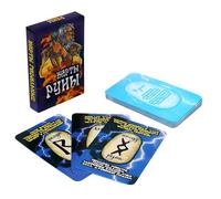 Juego de cartas de tarot de runas para principiantes, 25 cartas con guía, mazo de adivinación mística para autodescubrimiento, prácticas espirituales y predicciones - ðусские ðуны