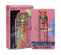 Juego de Cartas de Tarot para Principiantes, 78 Cartas con Libro de espíritu de oráculo y Diario, 10,2 x 6,3 cm, para adivinación, energía, Halloween, Navidad, Uso Apto para Principiantes