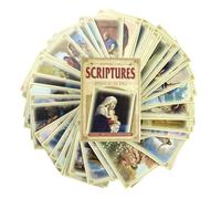 Juego de cartas devocionales de las Escrituras, baraja de tarjetas de memoria de la Biblia, gran herramienta de aprendizaje de escuela dominical, 2.5 x 3.5 pulgadas, 52 tarjetas incluidas