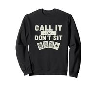 Juego de Cartas Divertido de Euchre Call It Or Don't Sit Un Jugador de Euchre Sudadera