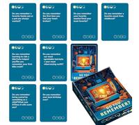 Juego de Cartas "Do You Remember?" para Adultos, Juego de Memoria y Sociedad para Reencontrarse, Ideal para Grupos, Team-Building & Cenas de Juegos, Juego de Conversación Nostálgico
