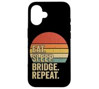 Juego de Cartas Eat Sleep Bridge Repeat Carcasa para iPhone 16