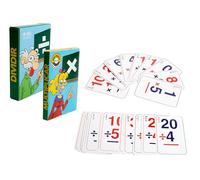 Juego de Cartas Educativo Multiplicar y Dividir (Rojo-Azul), mas de 3 años.