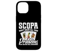 Juego de Cartas Entusiasta Scopa Tarjetas Problemas Jugador Scopa Carcasa para iPhone 14