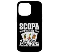 Juego de Cartas Entusiasta Scopa Tarjetas Problemas Jugador Scopa Carcasa para iPhone 14 Pro Max