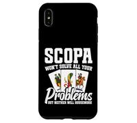 Juego de Cartas Entusiasta Scopa Tarjetas Problemas Jugador Scopa Carcasa para iPhone XS Max