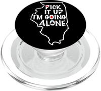 Juego de Cartas Illinois Euchre Pick It Up I'm Going Alone PopSockets PopGrip para MagSafe