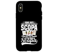 Juego de cartas italiano Scopa Cards Entusiasta Crush On Scopa Carcasa para iPhone X/XS