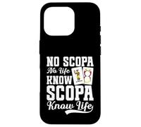 Juego de cartas italiano Scopa Cards Player Know Life Scopa Carcasa para iPhone 16 Pro