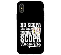 Juego de cartas italiano Scopa Cards Player Know Life Scopa Carcasa para iPhone X/XS