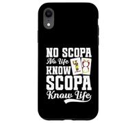Juego de cartas italiano Scopa Cards Player Know Life Scopa Carcasa para iPhone XR
