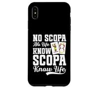 Juego de cartas italiano Scopa Cards Player Know Life Scopa Carcasa para iPhone XS Max
