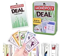 Juego de Cartas Juego de Cartas Deal, Juego Subasta Juegos de Estrategia Juego de Mesa,Monopoly Juego Subasta Juego de Mesa Familiar e Hijos para Edades de 7 y Más