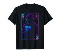 Juego de cartas Mysterious King Of Hearts Poker Cool Swag Camiseta