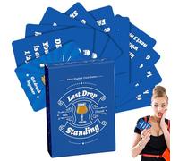 Juego De Cartas Para Beber Amantes Borrachos | Juego De Beber: Tarjetas De Conversación 50X, Diversión Arriesgada Para Adultos Para Su Pareja, Romántica, Uso General En Su Noche