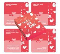 Juego de cartas para parejas, juego de exploración de relaciones interactivas, 50 ideas románticas y divertidas, regalo de fiesta para fiestas, parejas, adolescentes y adultos, para