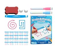 Juego de cartas para promover el desarrollo cerebral - Juguete lógico educativo, 20 cartas para el cerebro izquierdo y derecho - para coordinación manual y habilidades motoras finas